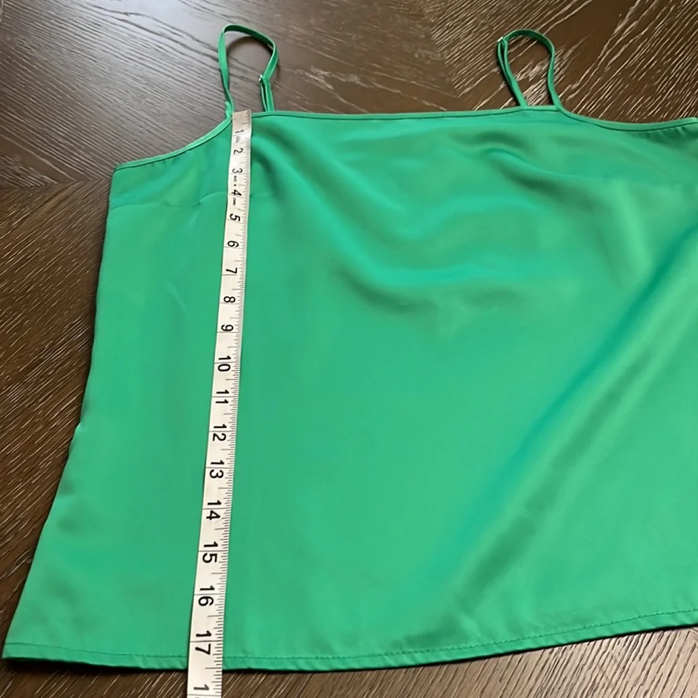 NWT J. Crew silky green (bright patina) cami top Size S
